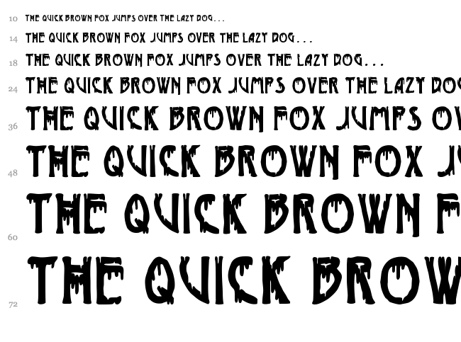 Phantom of the Opera font waterfall